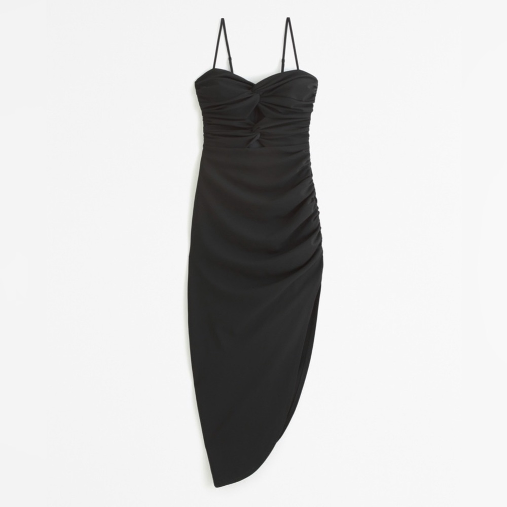 Abercrombie & Fitch Black Asymmetrical Dress